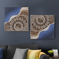 STEREOWOOD Galaxy Multi-Layer Wall Art, geometric wood wall art,3D Wood Wall Art - Thumbnail 1