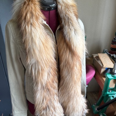 Red ranch fox scarf