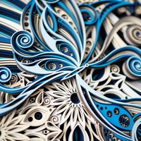 STEREOWOOD Butterfly Multi-Layer Wall Art, geometric wood wall art - Thumbnail 5
