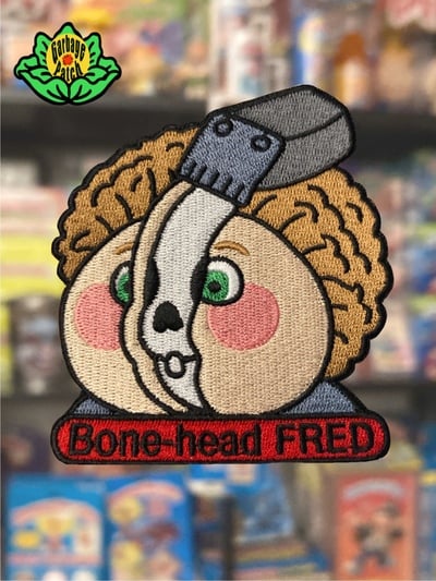 Garbage Pail Kids Bone-head FRED Patch (Iron-on)