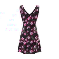 Vacation style casual waist sexy V-neck printed dress - Thumbnail 1