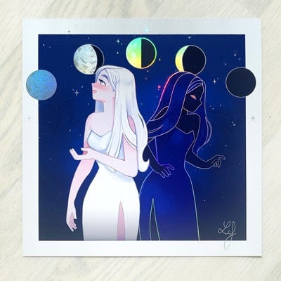 Holo star - moon