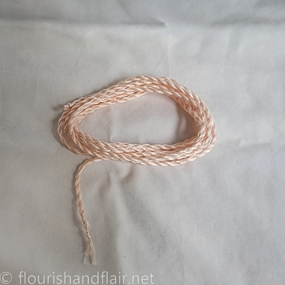 Single color cording - pale pink