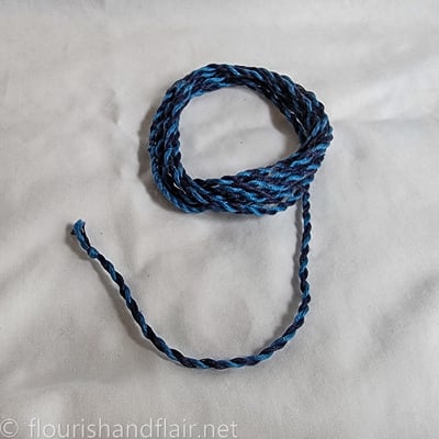 Two toned cording - dark blue