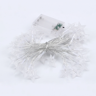 LED Star Fairy Lights Outdoor Chain Lights Garland Bulb String Lights 