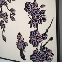 STEREOWOOD Orchid Multi-Layer Art, Stereoscopic 3D Decor,Mandala Laser Cut - Thumbnail 2