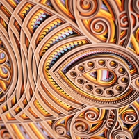 STEREOWOOD Divine Light, Handmade Mandala, Laser Cut Wooden Wall Art, Unique Modern Home Decor - Thumbnail 6