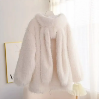 Kawaii Thickened Loose Winter Jacket with Cute Rabbit Ears - Thumbnail 2