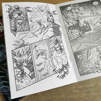 Biodegradable jiu-jitsu jackalopes ashcan preview.