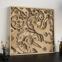 STEREOWOOD Time Gear Multi-Layer Wall Art, Stereoscopic 3D Decor, Mandala Art - Thumbnail 3