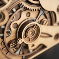 STEREOWOOD Time Gear Multi-Layer Wall Art, Stereoscopic 3D Decor, Mandala Art - Thumbnail 9