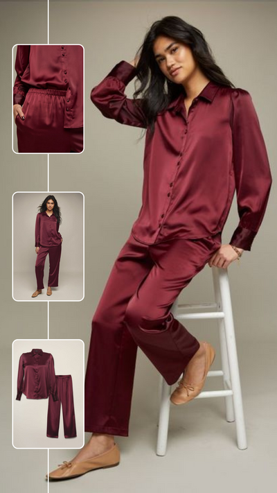 2-Piece Satin Set