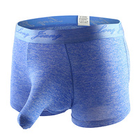 Wholesale 2PK/5PK multi-color Men's sexy underwear quick-drying youth elephant tube physiological boxer briefs L443 - Thumbnail 1