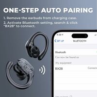 Sport Bluetooth 5.3 Earphones Earhook Headphones IPX7 Waterproof Wireless Earbuds  - Thumbnail 5
