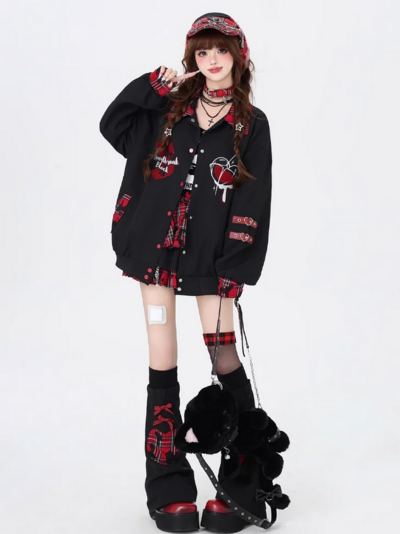 Women’s Autumn Winter Punk Harajuku Vintage Coat