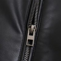 Women’s Autumn Winter Faux Leather Motorcycle Jacket - Thumbnail 3