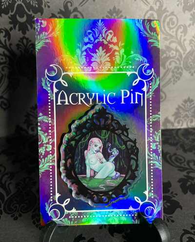 'Holyland' 2.5" acrylic pin