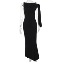 Sexy hip-hugging maxi skirt Fashionable simple strappy dress - Thumbnail 10