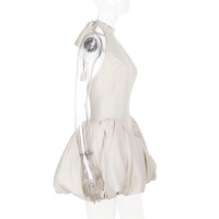 Sexy halterneck short skirt with open back - Thumbnail 1