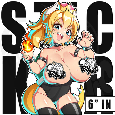 NEW | 6" Vinyl Stickers: Bowsette