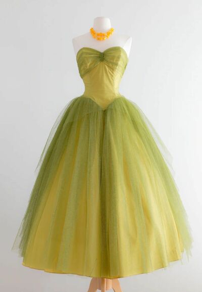 1950S Vintage Prom Dress Evening Formal Gown Brithday Party Dress