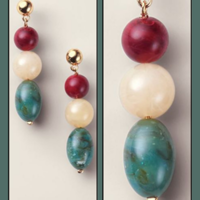 Vivid harmony beaded earrings