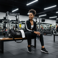 Jamaican Heritage Sporty Gym Bag (Black) - Thumbnail 2