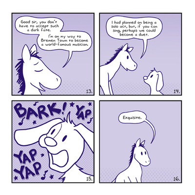 Musicians of bremen - comic