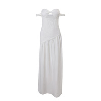 Fashionable and elegant one-shoulder sexy holiday style slim dress - Thumbnail 1
