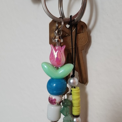 Tulips are better keychain