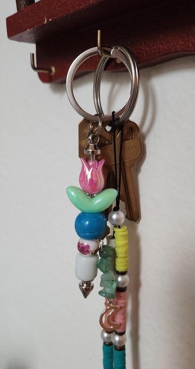 Tulips Are Better keychain