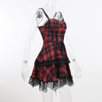 Sexy slim short skirt women's fashionable temperament tie waist dress - Thumbnail 5