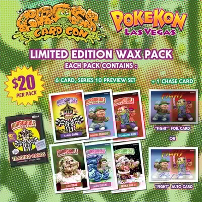 ** 4 pack limit** horrorible kids series 10 preview limited edition wax pack - Thumbnail 1