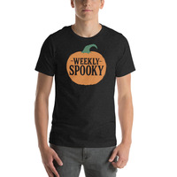 Weekly Spooky Jack-O-Lantern T-Shirt  Horror Podcast Merch, Halloween Every Day Soft Unisex Tee (Multiple Colors) - Thumbnail 1