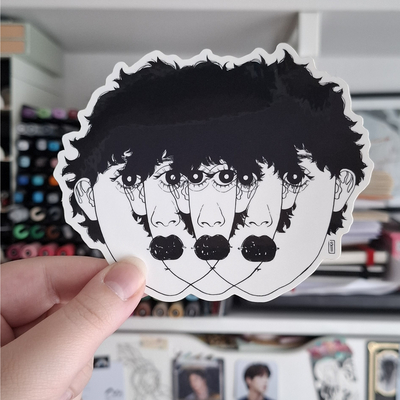 "identity" vinyl sticker