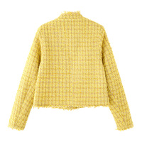 Fashionable, simple and versatile long-sleeved yellow color jacket - Thumbnail 1