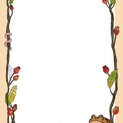 Crabapple toad eco-friendly notepad