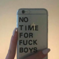 Free Shipping-NO TIME FOR FU*K BOYS PHONE CASE - Thumbnail 1