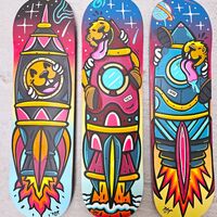 Art Skateboard by Topo "Cosmic Immersion" - Thumbnail 7