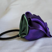 Purple Rose Hair Tie - Thumbnail 2