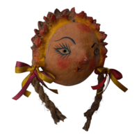 Coconut mask. Collectibles. Home decoration. Wall decoration. Interior decoration. Mexican mask. Mexican craft. Mexican Folk Art. - Thumbnail 1