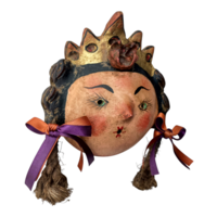 Coconut mask. Collectibles. Home decoration. Wall decoration. Interior decoration. Mexican mask. Mexican craft. Mexican Folk Art. - Thumbnail 3