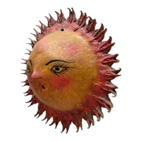 Coconut mask. Collectibles. Home decoration. Wall decoration. Interior decoration. Mexican mask. Mexican craft. Mexican Folk Art. - Thumbnail 2