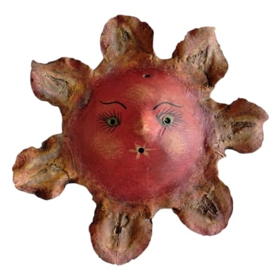 Coconut mask. collectibles. home decoration. wall decoration. interior decoration. mexican mask. mexican craft. mexican folk art.