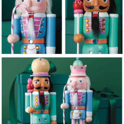Whimsical wooden nutcracker