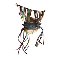 Coconut mask. Collectibles. Home decoration. Wall decoration. Interior decoration. Mexican mask. Mexican craft. Mexican Folk Art. - Thumbnail 1