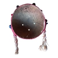 Vibrant Coconut mask. Collectibles. Home decoration. Wall decoration. Interior decoration. Mexican mask. Mexican craft. Mexican Folk Art. - Thumbnail 3