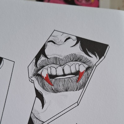 "vampire" (a4 riso print)