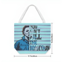 Michael Myers "You Can't Kill The Boogeyman" Tote Bag | Halloween Classic - Free Ship JTPRT - Thumbnail 3