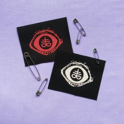 Satanic laveyan eye goth punk patches